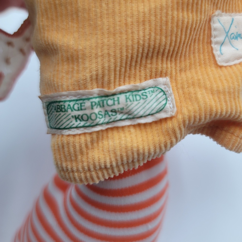 Vintage Cabbage Patch‎ Kids Koosas Lion Plush Xavier Roberts Rainbow Striped 80s - Picture 8 of 8